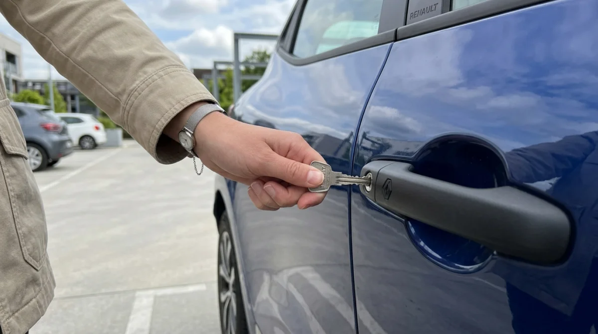comment ouvrir voiture renault avec clé de secours