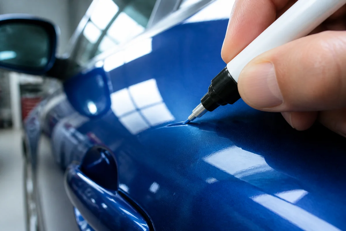 comment faire des retouches de peinture sur une voiture